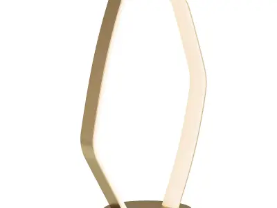  Vallerosa LED table lamp in brass 3D model