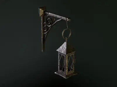 Medieval Lantern Low-poly 3D model order