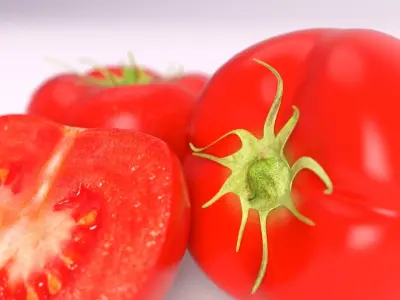 Hyperrealistic Tomato  3D model