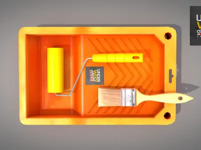 Construction - Plastic Painting Tray 3D model