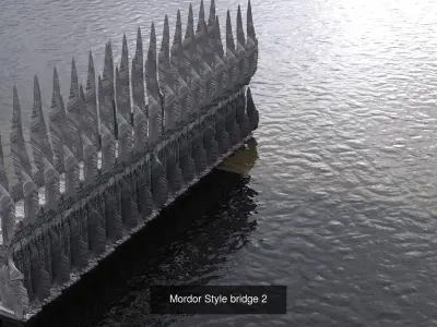 Magma Volcano Towers collections 3D Model Pack