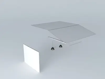 doorwall table with board Free 3D model