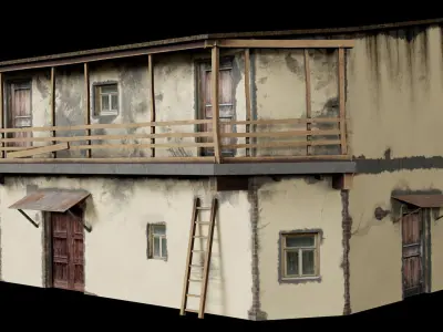 Slum House Low-poly 3D model