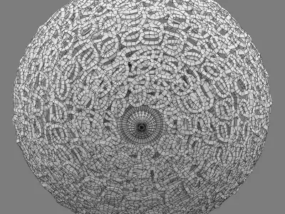 603100 Murano Lightstar Chandelier 3D model