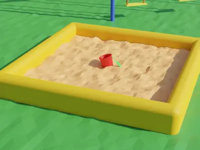 Child Park Low-poly 3D model