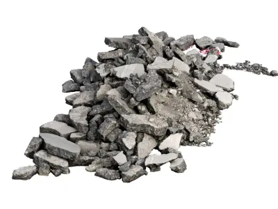Asphalt rubble RAW Scan 3D model