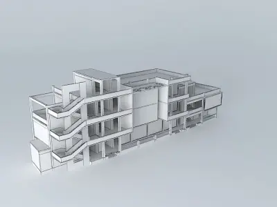 small office service building 3D model
