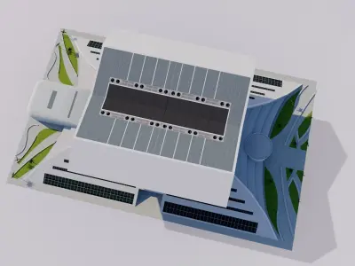 Mohammed Bin Rashid Library - Dubai - UAE 3D model
