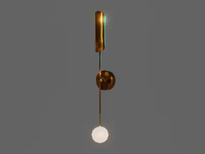 Fancy side wall Lamp Low-poly 3D model