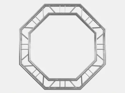 Octagon Truss Modular Stage Structure 3D model