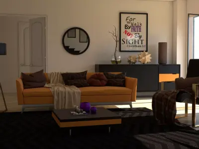 Interior Design Render 3D model