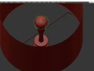 Currey and Co Kanikel Table Lamp Low-poly 3D model