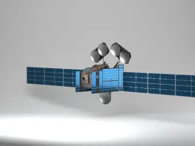 Satellite NASA 4k  Low-poly 3D model