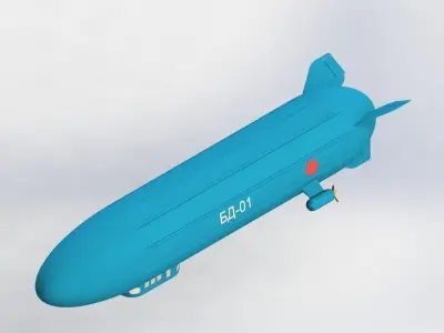 Dirigible bomber 3D print model
