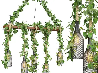 Rope Island Chandelier 3D model