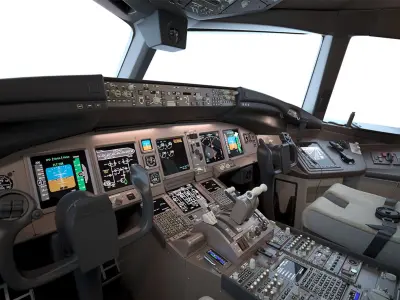  Boeing 777 Cockpit 