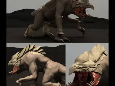 King of Predators Rigged Model 3D model