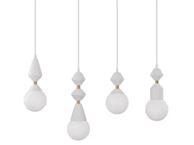 Dome ceiling lamp 3D model