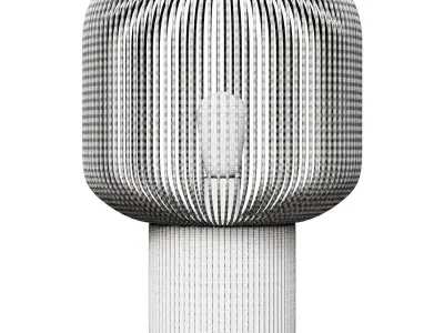Oval Glass Table Lamp 3D model