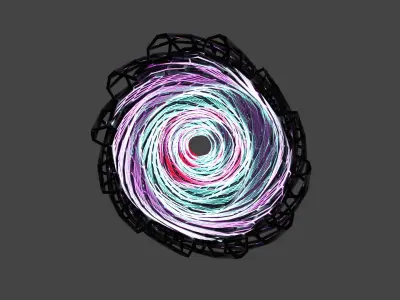 Abstract Grill Tunnel 3D model