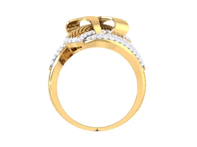 Women Ring  Render 3dm STL OBJ FBX Details 3D print model 130