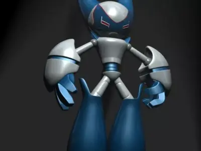 RobotBoy Cartoon Robot Character Low-poly 3D model