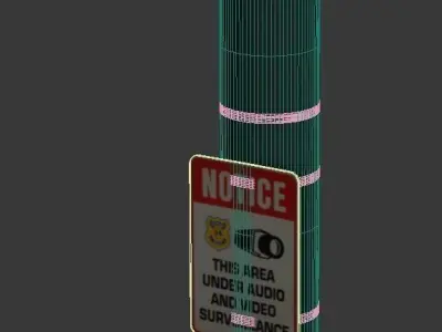 Police Surveillance Camera 3D model