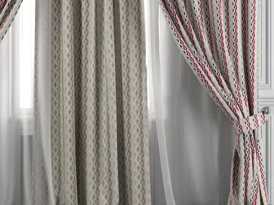 Curtain Set 471 3D model