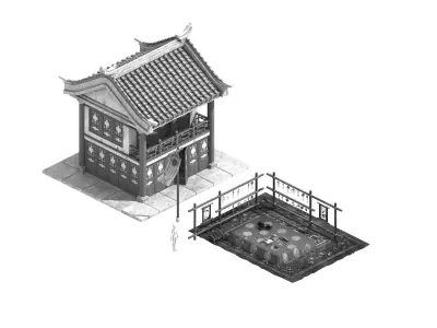 Business - Architecture - Small Beach 33 3D model