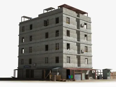 Slum x11 Low-poly 3D model purchase