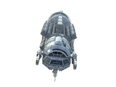 Scifi Space transport 3D model