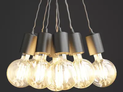 Mordern Nordic retro Edison 3D model