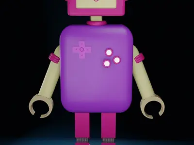 3D ROBOT  Low-poly 3D model purchase