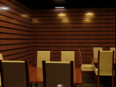 COFFEE SHOP Exterior and Interior 3D model