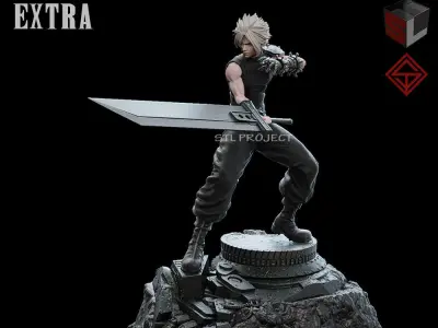 Cloud Strife 3D print model