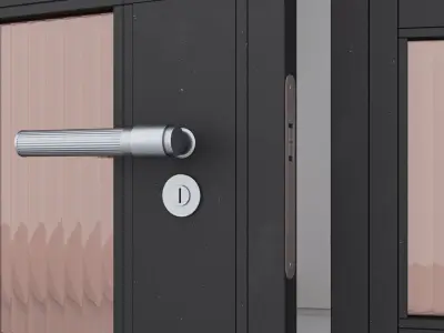 Aluminium door 331 3D model