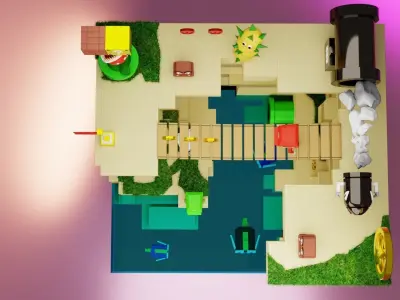 Super Mario World Low-poly 3D model