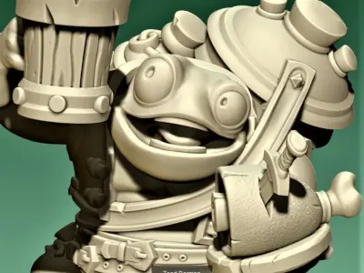 The frog team 3D Model Pack