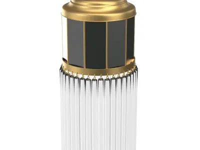 Kinkiet w Stylu Art Deco Lampa Orzel z Witrazem 3D model