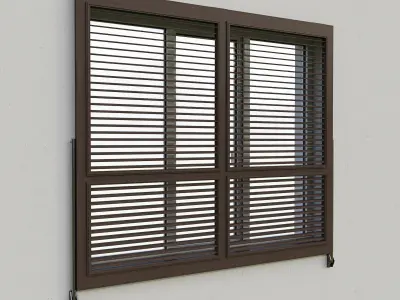 Shutters 8 window with 3D model
