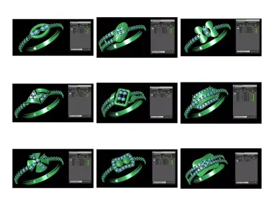 194 LIGHT WEIGHT LADIES RING 2 GRAMS 3D print model