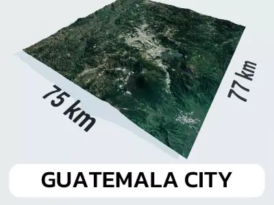 Guatemala City Guatemala City Landscape 3D Model 3D model