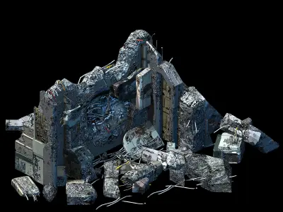 Space - Broken Wall 05 3D model