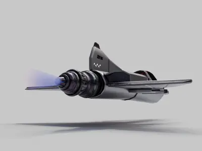 Space Ship Cobra Low-poly 3D model