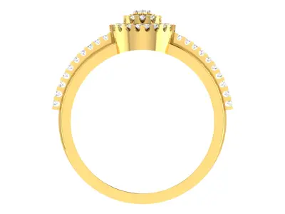 Women Ring  Render 3dm STL OBJ FBX MGX Details 3D print model 7