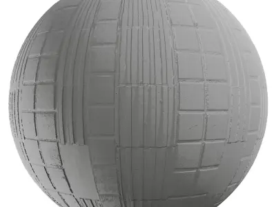  Texture PBR Concrete 02 - Guiding Block - 4K Scanned Texture