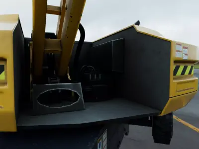 Articulating Boom Lift Low-poly 3D model
