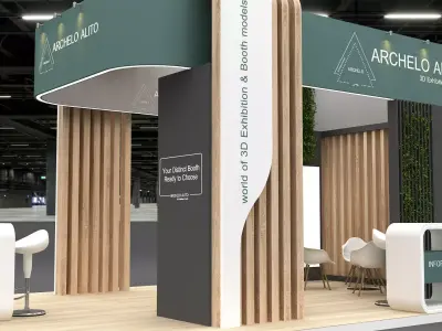 exhibition booth 3D model