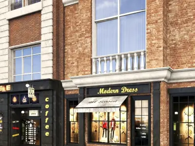 faced for background vol A3 3D model