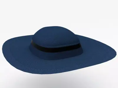 PBR Fedora Modeling Free low-poly 3D model